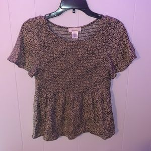 urban romantics, size small, cheetah print blouse
